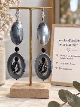 Boucles d’oreilles « Betty » collection Atelier Valbelcreation