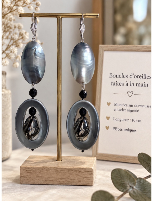 Boucles d’oreilles « Betty » collection Atelier Valbelcreation