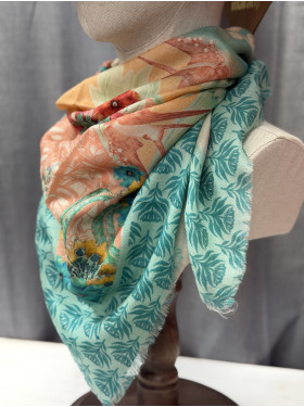 Carré « Anemone » de la collection Brokante