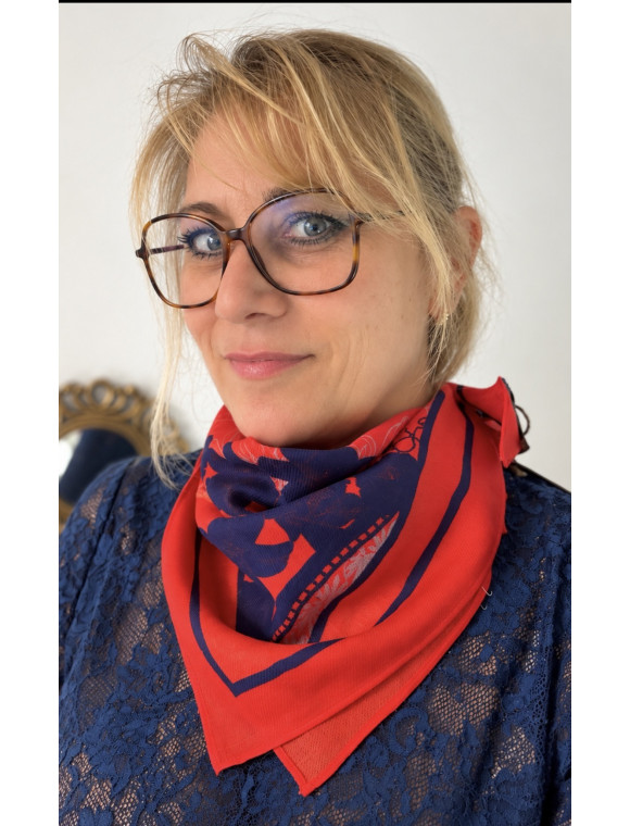 Carré "Bandana" de la collection Brokante