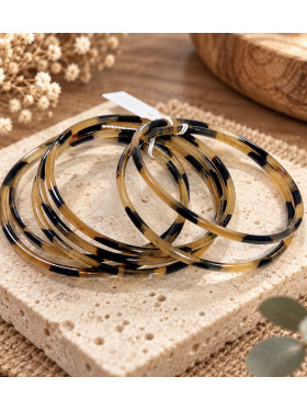 Lot de bracelet « Vaiama » en corne de buffle