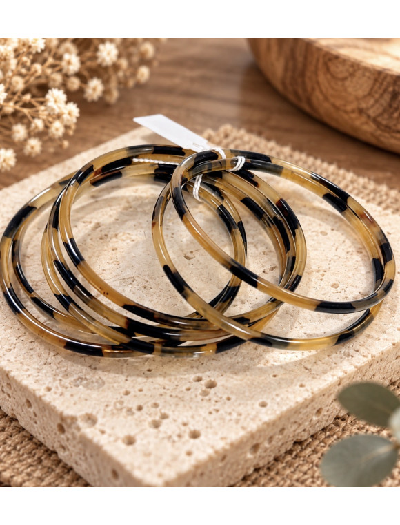Lot de bracelet « Vaiama » en corne de buffle