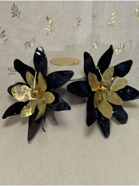 Boucles d'oreille "Elégance noire"