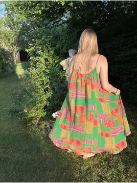 Robe longue à bretelle multicolore "Andrey"