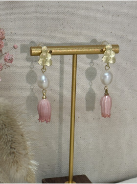 boucles d'oreille "Capucine"