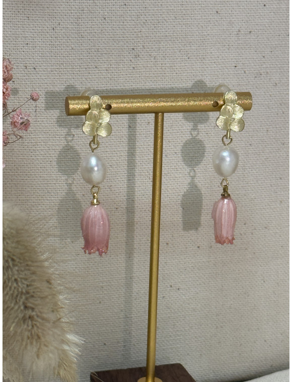 boucles d'oreille "Capucine"