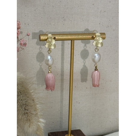 boucles d'oreille "Capucine"