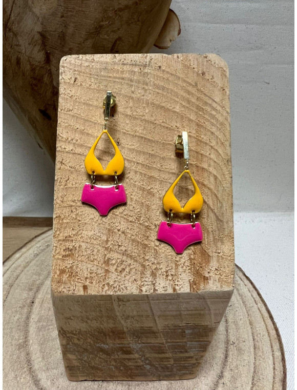 Boucles d' oreilles à Pique "Maillot de Bain"