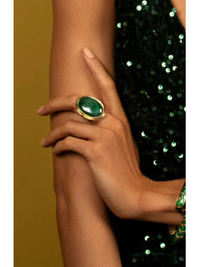 Bague "Malachite" de la collection Niiki Paris