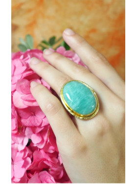 Bague "Amazonite" collection Niiki Paris