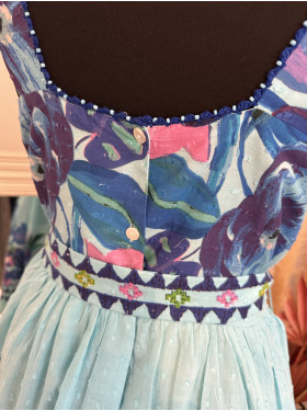 Robe  "Poppy Bleue"  Collection René Derhy