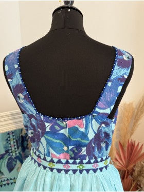 Robe  "Poppy Bleue"  Collection René Derhy