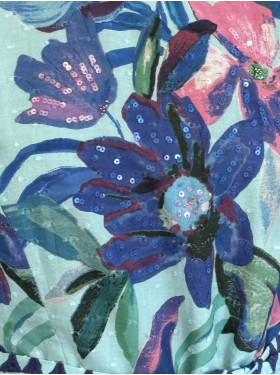 Robe  "Poppy Bleue"  Collection René Derhy