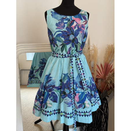 Robe  "Poppy Bleue"  Collection René Derhy