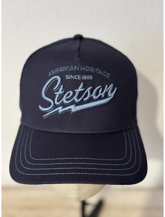 Casquette trucker Stetson "héritage bleue"