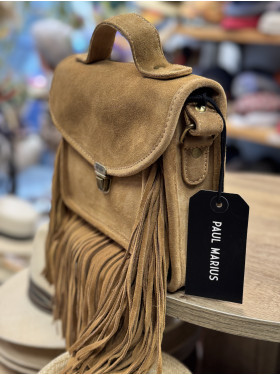 Sac cuir Mademoiselle George " Folk" collection PAUL MARIUS