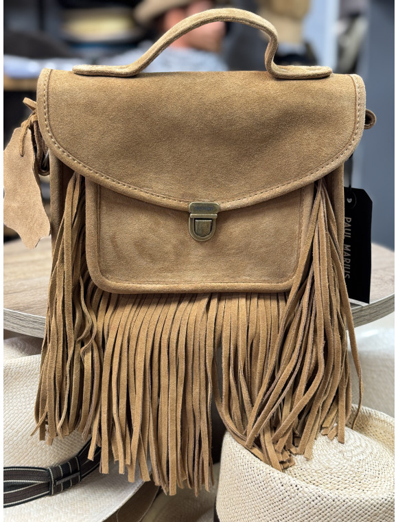 Sac cuir Mademoiselle George " Folk" collection PAUL MARIUS