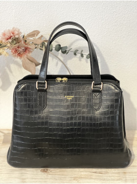 Sac cuir façon croco "Alexandre"