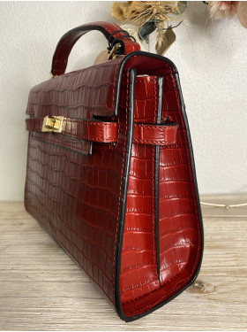 Sac cuir façon croco "Albin"