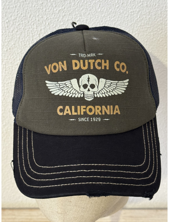 casquette Trucker "kaki" de la collection Von dutch