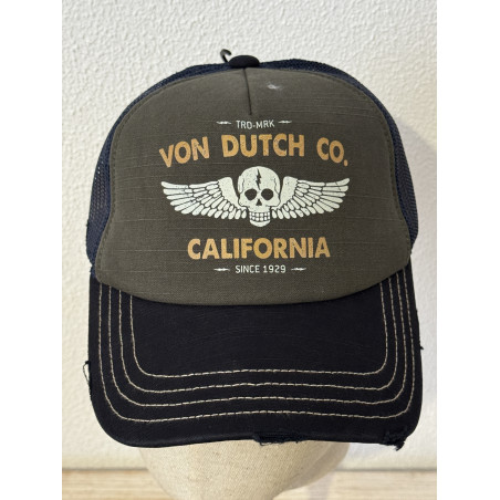casquette Trucker "kaki" de la collection Von dutch