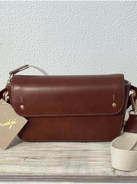 Sac cuir Banane "Emily" de la collection Maradji