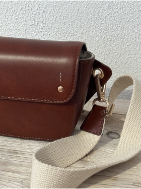 Sac cuir Banane "Emily" de la collection Maradji