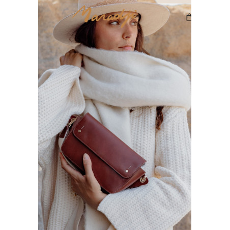 Sac cuir Banane "Emily" de la collection Maradji