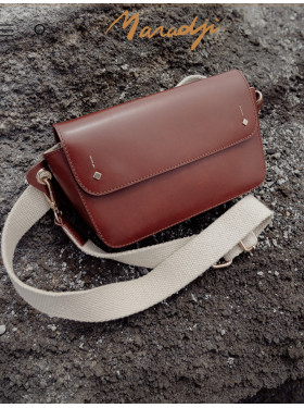 Sac cuir Banane "Emily" de la collection Maradji