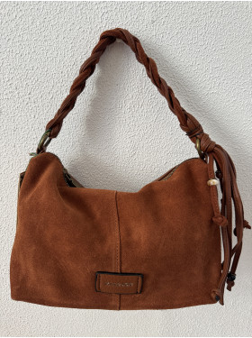 Sac croute de cuir et synthétique "Mendie"