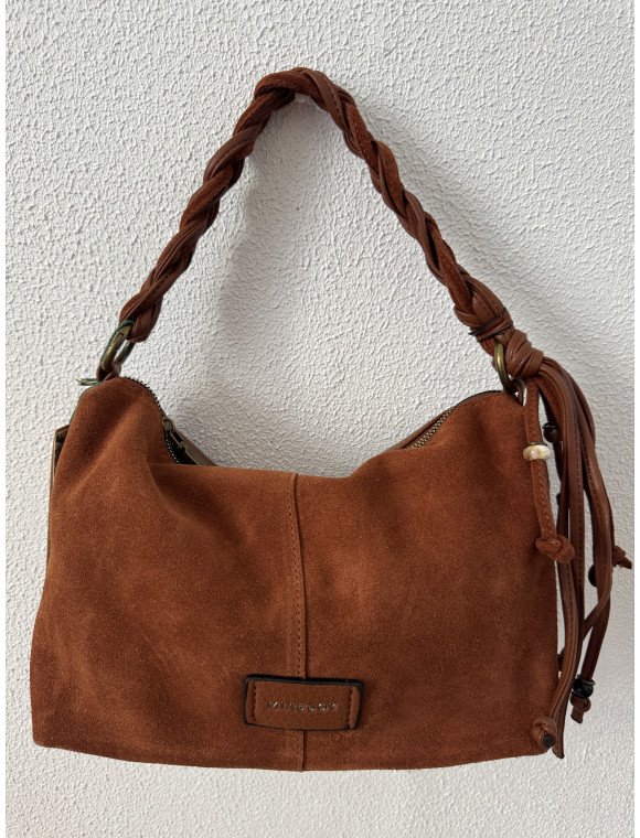 Sac croute de cuir et synthétique "Mendie"