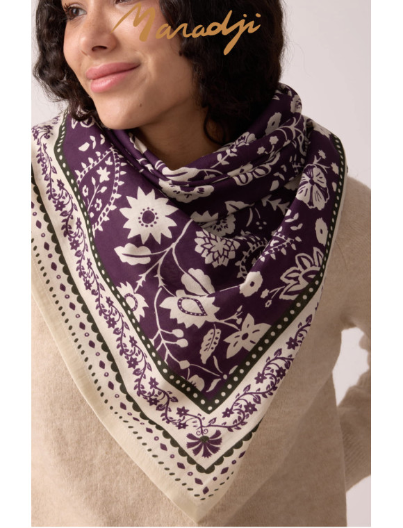 Foulard " Indienne" de la collection Maradji