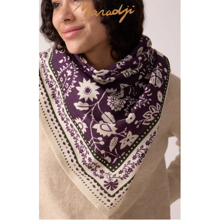 Foulard " Indienne" de la collection Maradji
