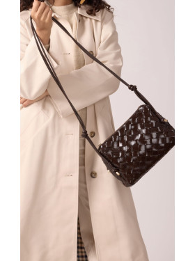 sac cuir tressé "Georgia" de la collection Maradji