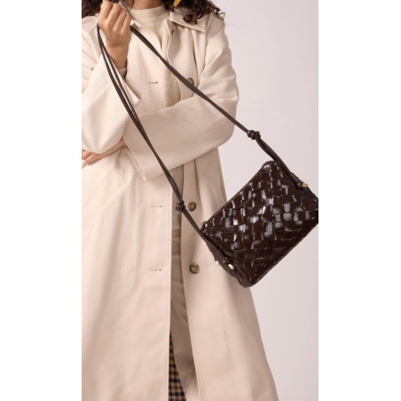 sac cuir tressé "Georgia" de la collection Maradji