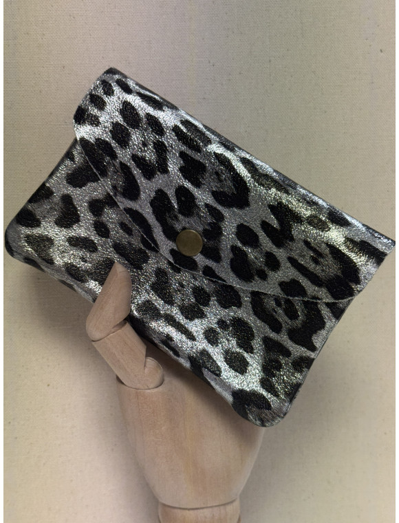 Pochette  cuir portefeuille « Léo »