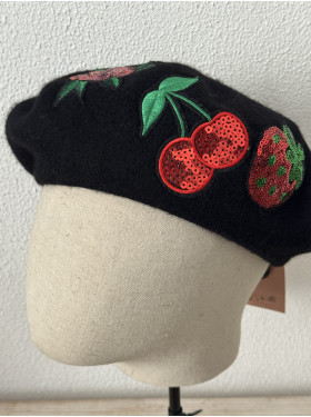 Béret «  Fruits rouges »