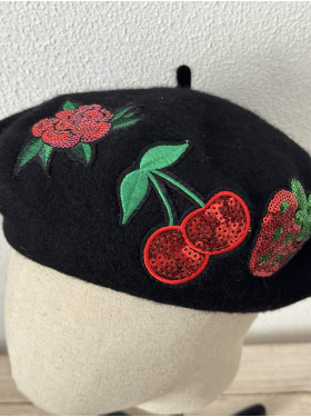 Béret «  Fruits rouges »