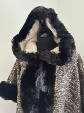 Cape poncho "Frileuse"