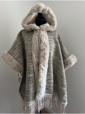 Cape poncho "Frileuse"