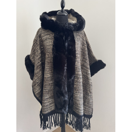 Cape poncho "Frileuse"