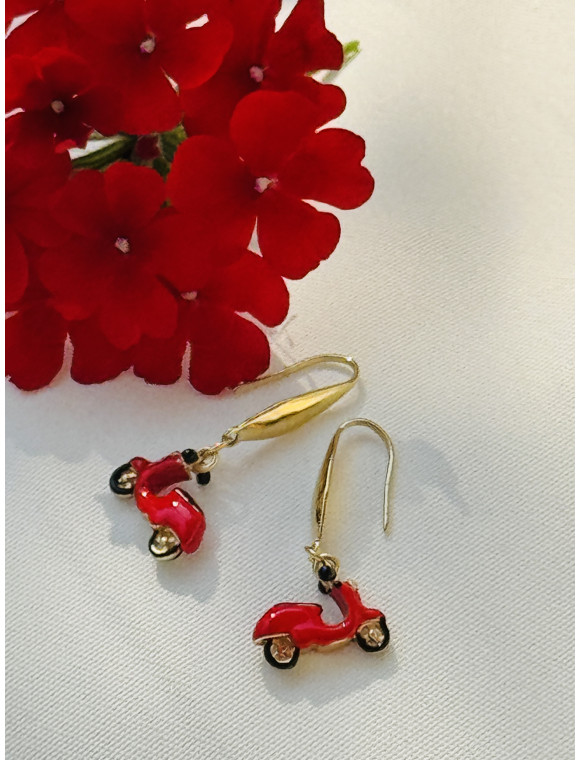 boucles d'oreilles " Vespa"