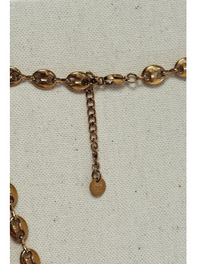 Collier maille grain de café "Aurore"