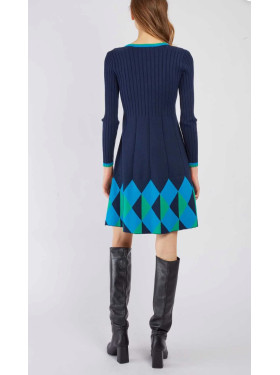 Robe en maille « camélia » de la collection Rene Derhy