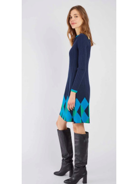 Robe en maille « camélia » de la collection Rene Derhy