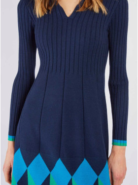Robe en maille « camélia » de la collection Rene Derhy