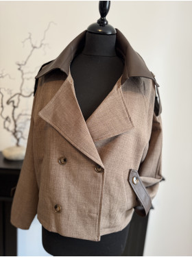 Veste trench court "Choco"