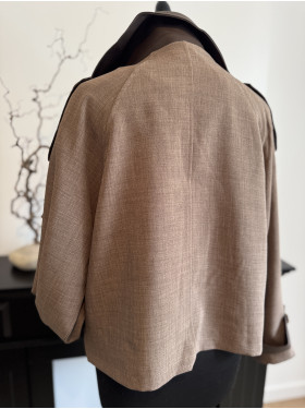 Veste trench court "Choco"
