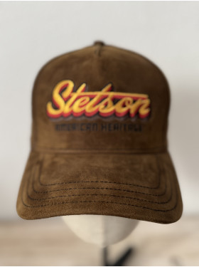 Casquette Trucker en cuir "héritage Cuir" de la collection Stetson