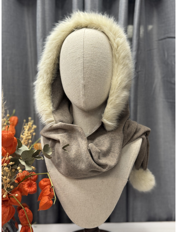 Capuche écharpe "La Pôle"
